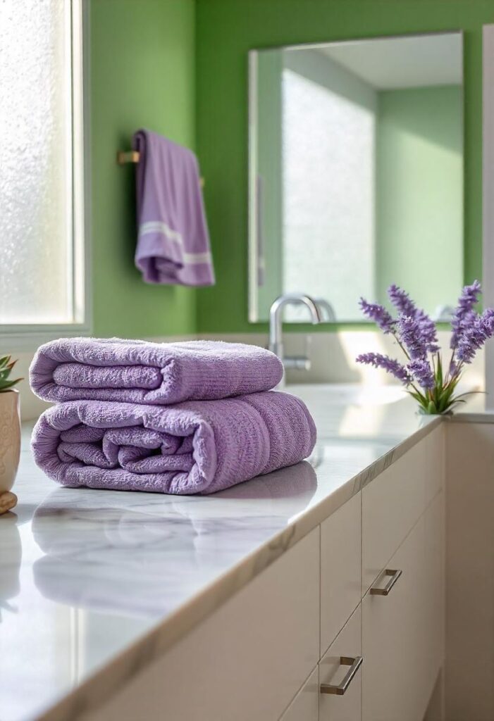 Purple and Green